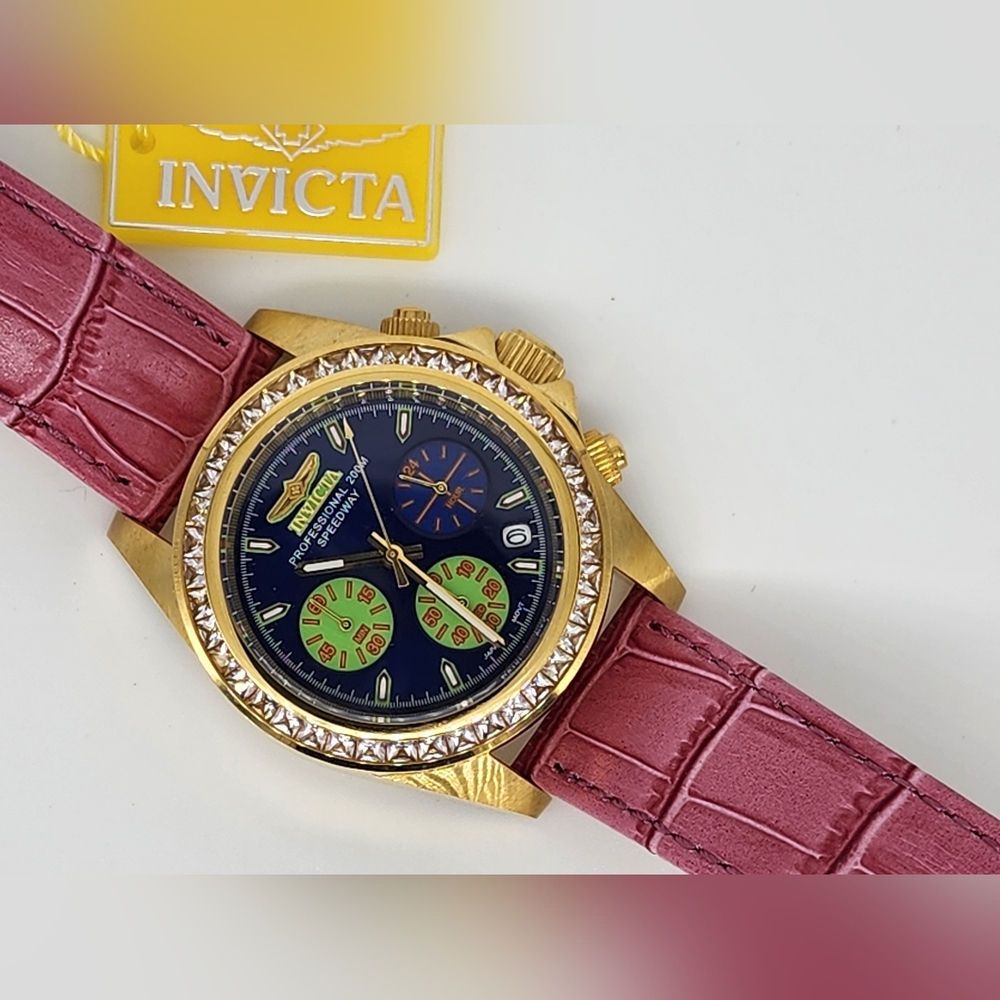 Invicta Speedway Women's Watch - 39.5mm, Pink Morganite (18659) NWT